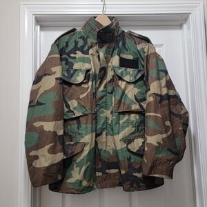 VTG Golden Military Cold Weather Field Jacket Camo‎ 8415-01-099-7834 Sz M Fits L